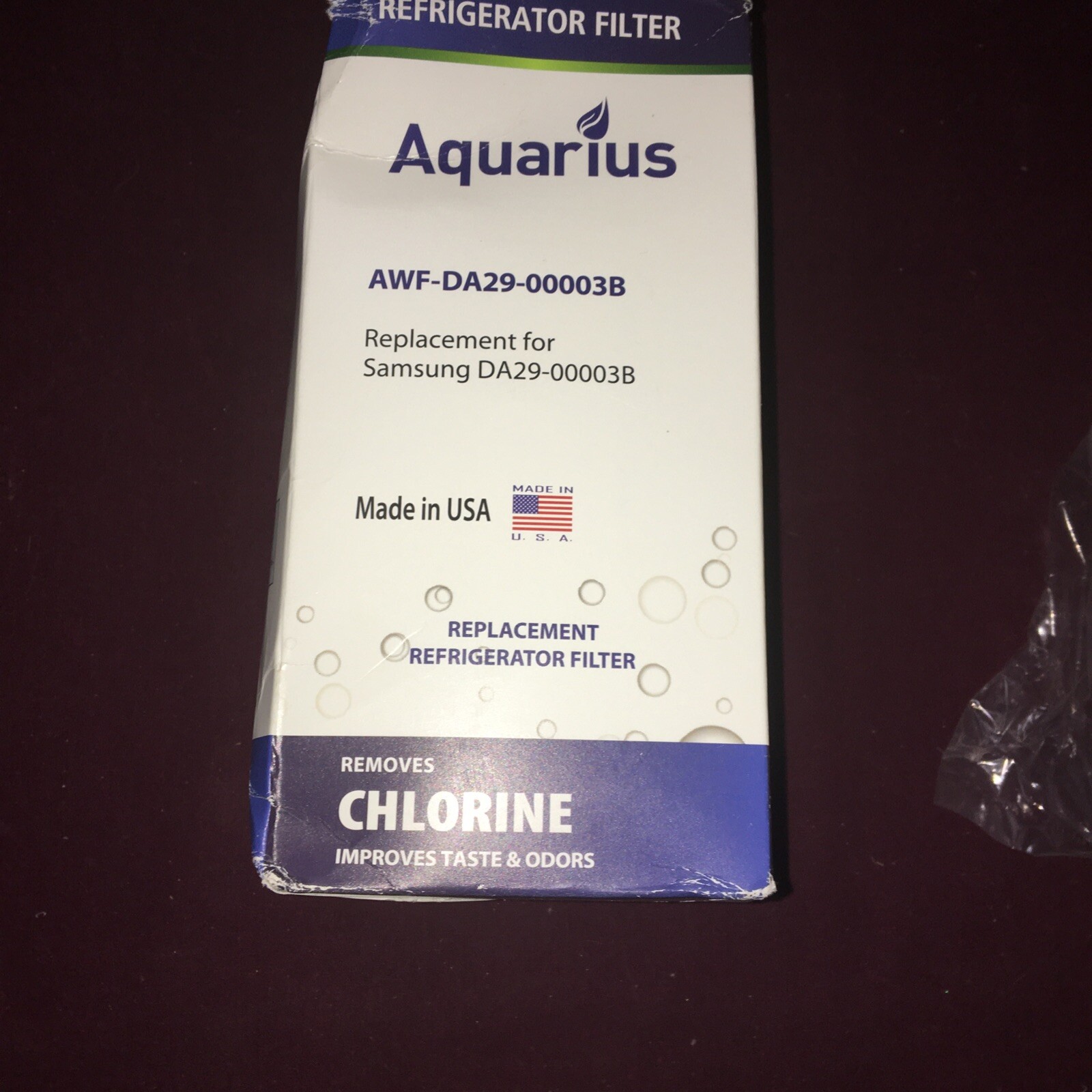 1 NEW Aquarius AWF-DA29-00003B Replacement Filter For Samsung DA29-00003B