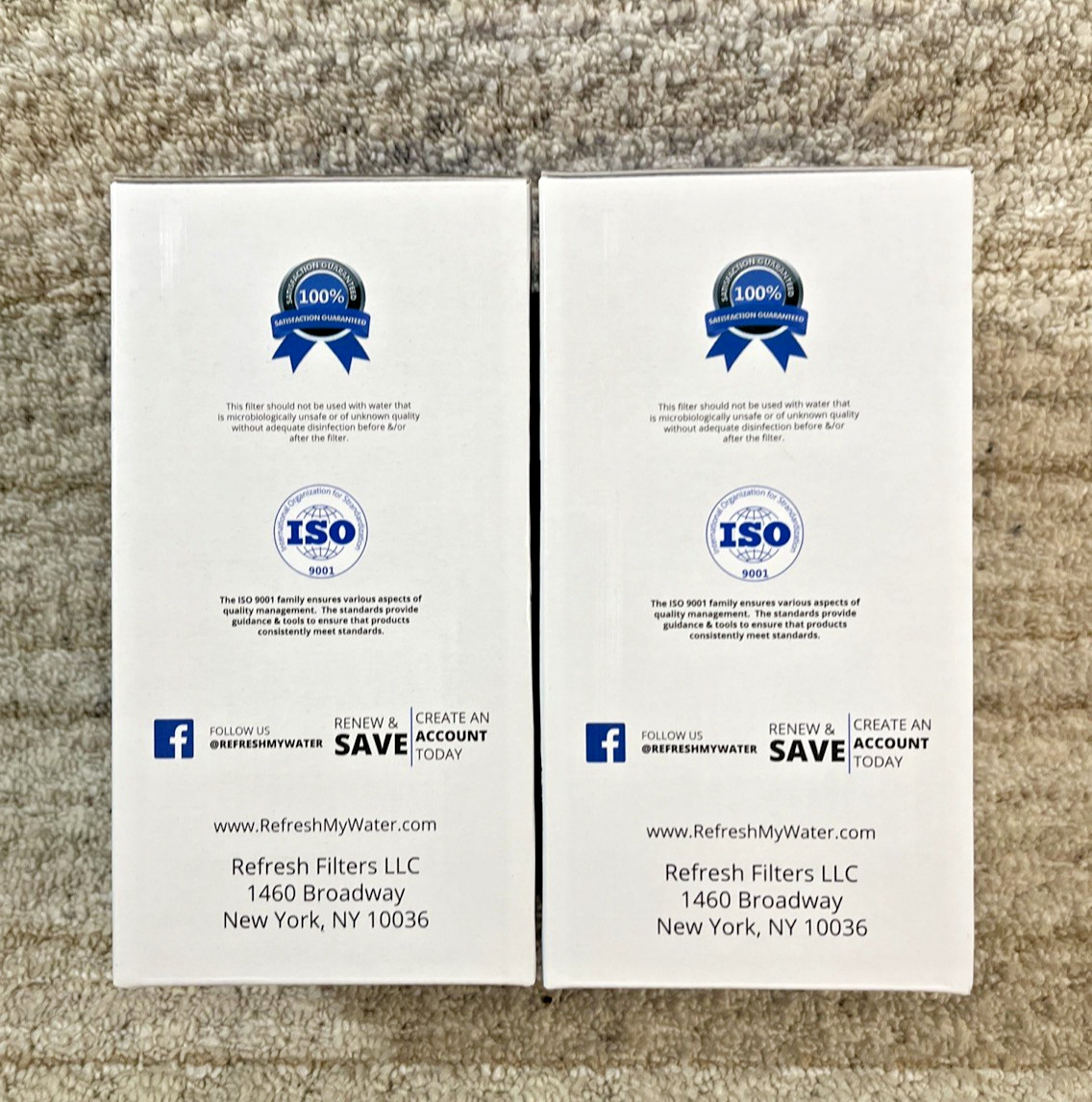 Refresh ZR-001, 5 Stage Replacement Water Filters for ZeroWater Pitchers 2 Pack