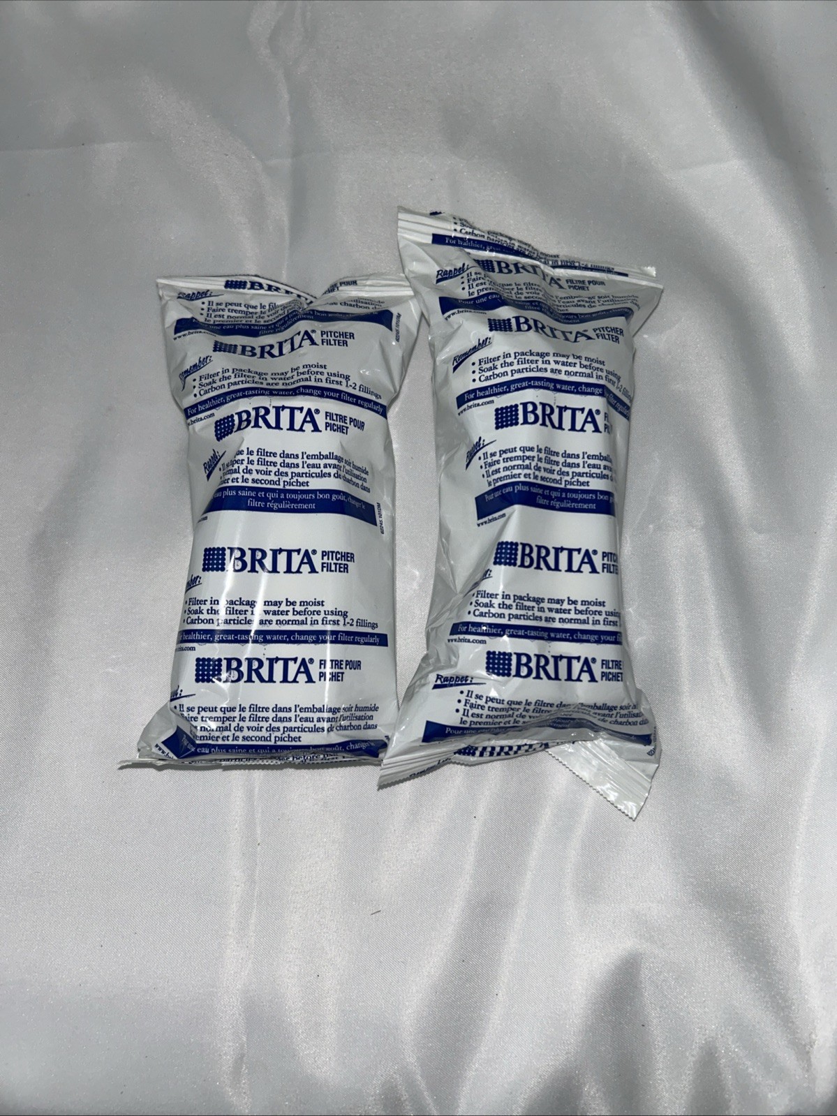 2-Pack Brita Pitcher Replacements Filters Fits All Brita Pitchers 2-Months/40Gal