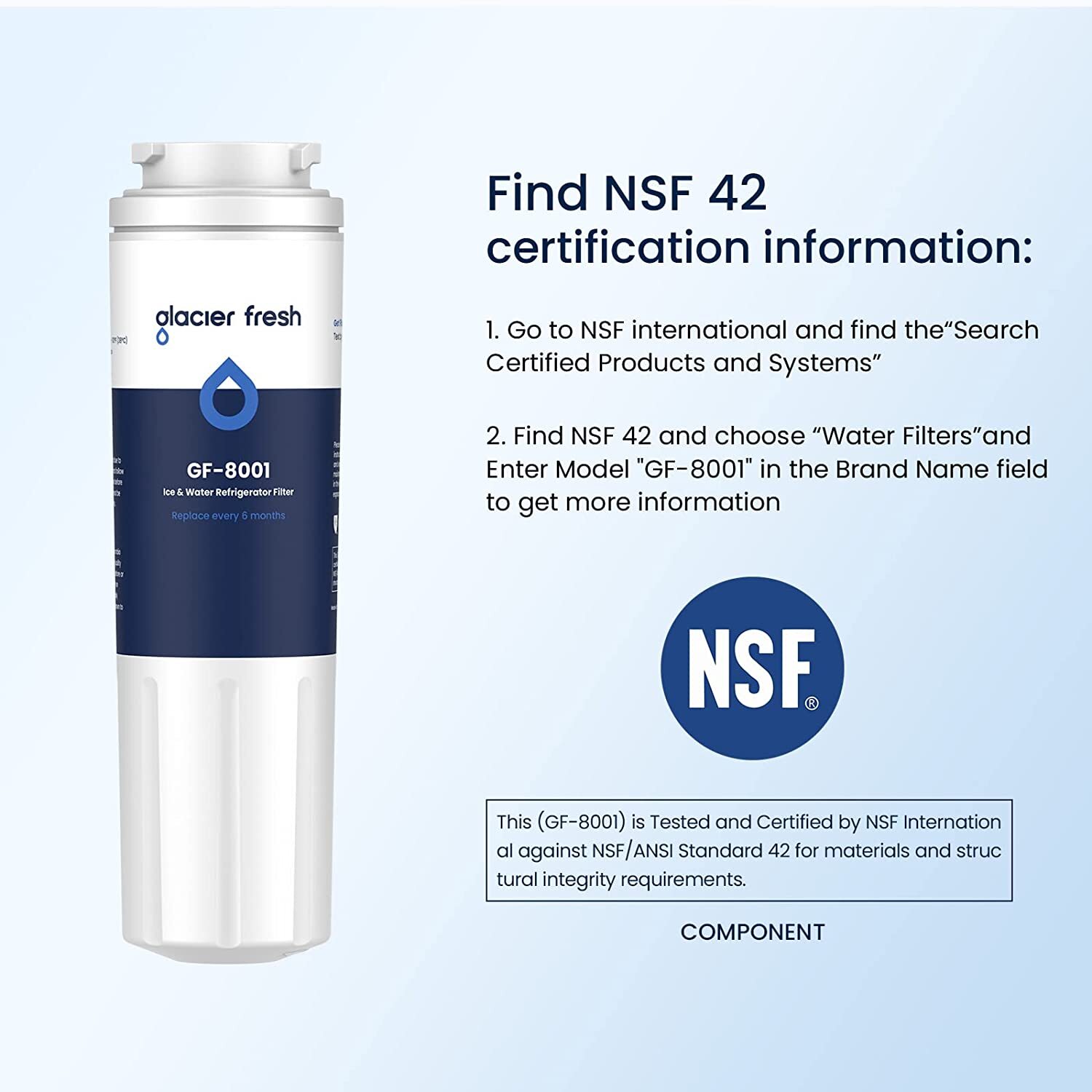 1 2 3 4 Pack EDR4RXD1 UKF8001 Refrigerator Water Filter Whirlpool Maytag Puricle