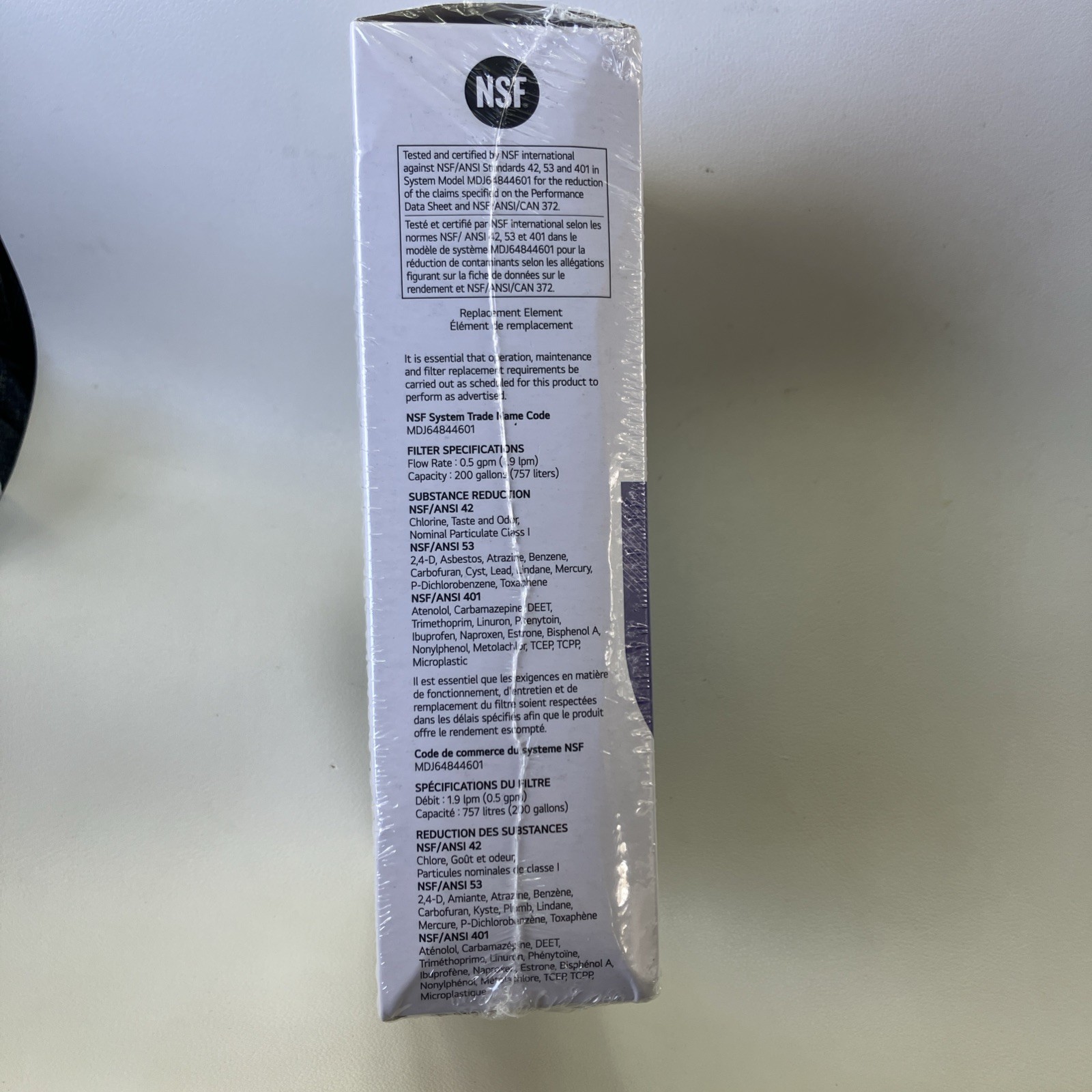LG Refrigerator Replacement Water Filter LT1000P2 6 Month 200 Gal OEM Genuine