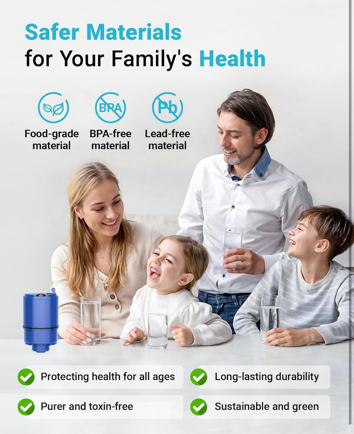 3 Pk.AQUA CREST Faucet Filter Replacement for All PUR®Plus, NSF 42 Certified-New