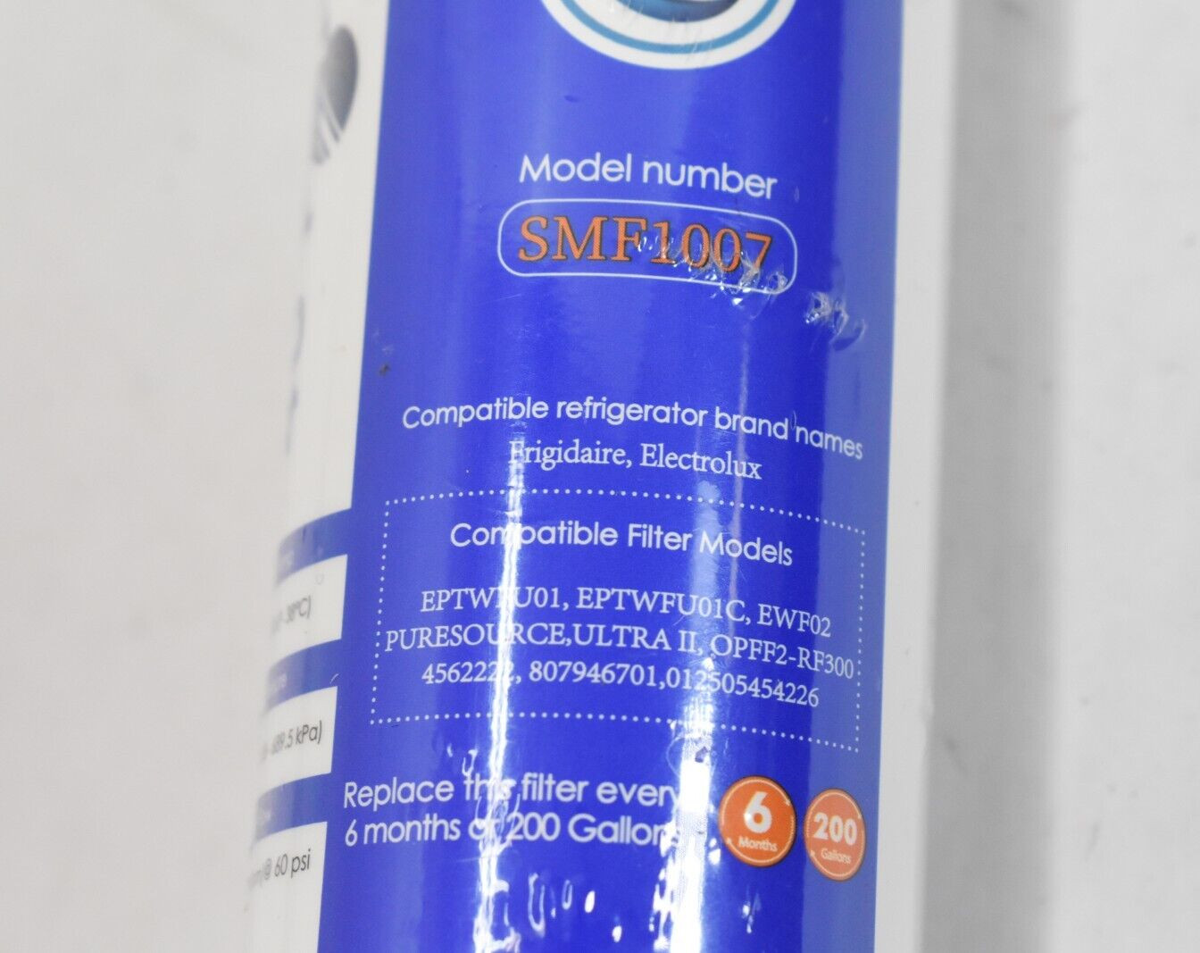 4U Pure SMF1007 Replacement Water Filter Refrigerator Water Filter 200 Gallons