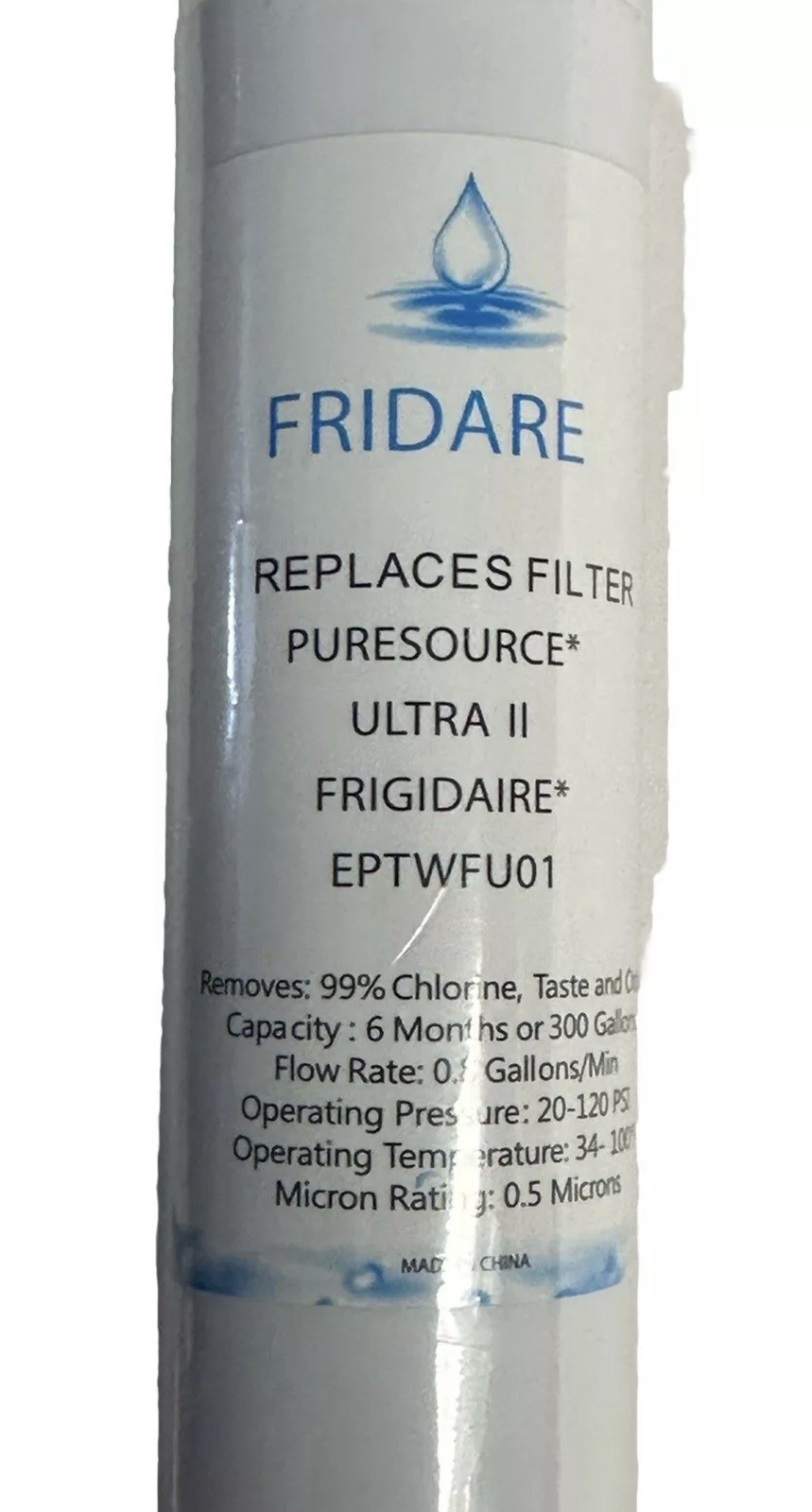2 Pieces Replaces Filter Pure source Ultra Il FrigidaireEPTWFU01, 300 Gallons