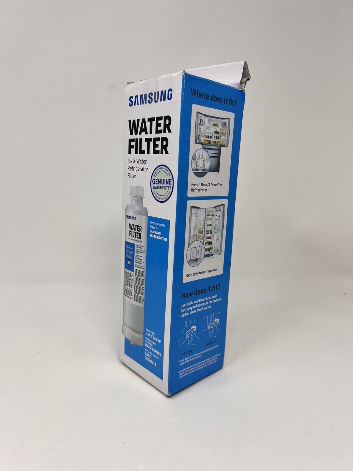 Samsung Refrigerator Ice, Water Filter (Rep Cart: DA29-00020B)