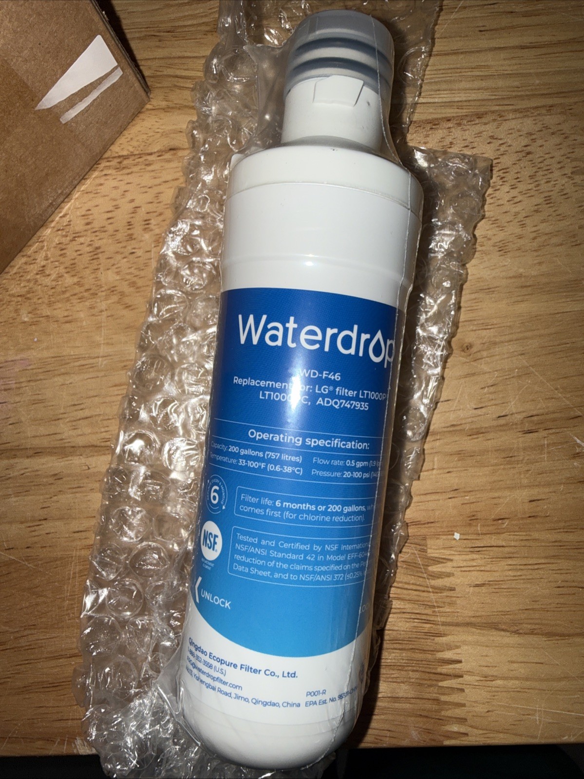Waterdrop WD-F46 Water Filter 3-Pack New Sealed🔥👀