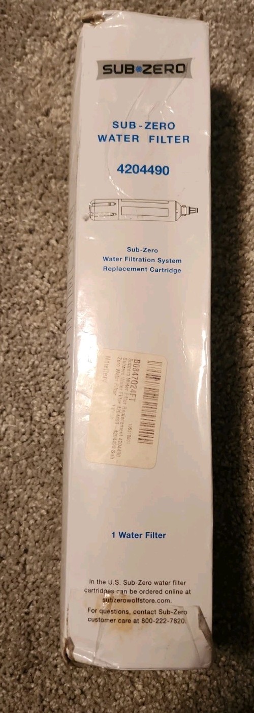 1 PACK Sub-Zero 4204490 Refrigerator Water Filter – White New