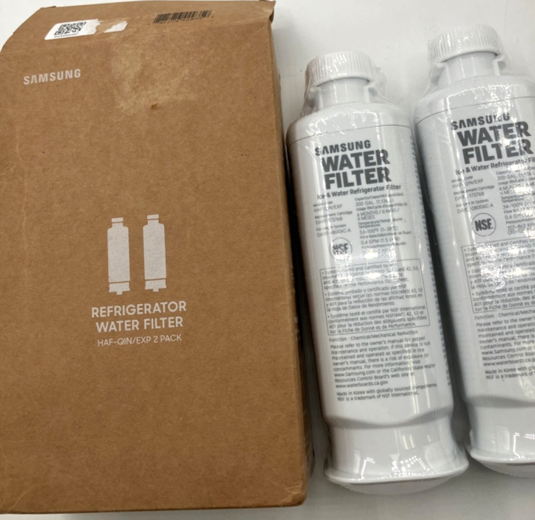 2 Pk Samsung Genuine Refrigerator Water Filter HAF-QIN/EXP DA97-17376B