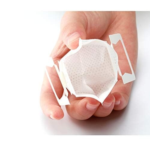 Ayevision 50Pcs Portable Coffee Filter Paper Bag Hanging Ear Drip White