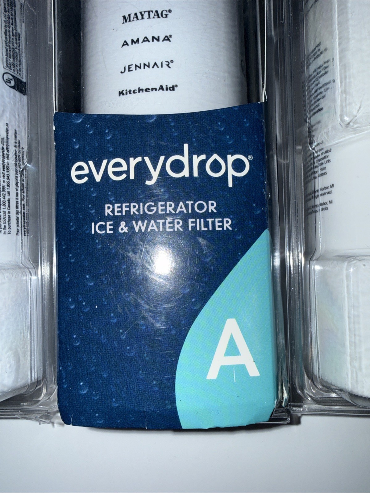 GENUINE EDRARXD1 Ice and Water Refrigerator Filter A Lot Of 2