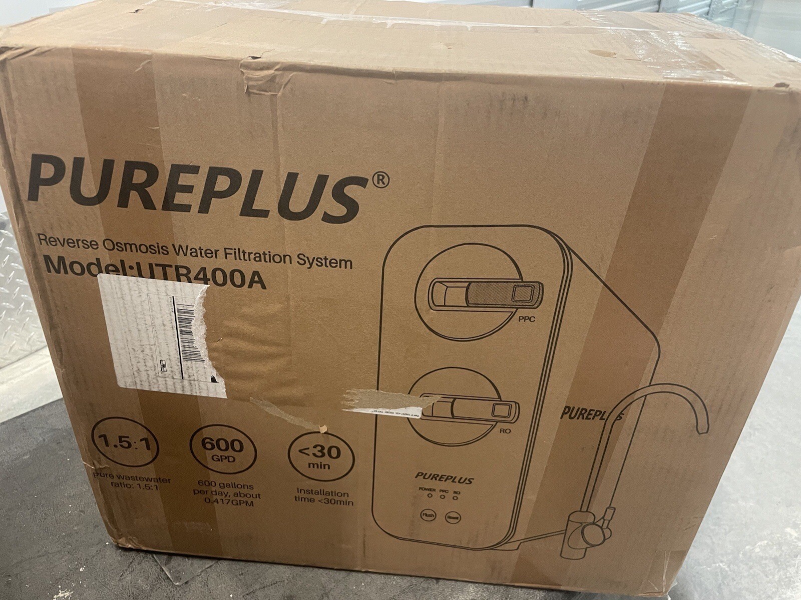 PUREPLUS Reverse Osmosis Water Filtration System – Tankless 600