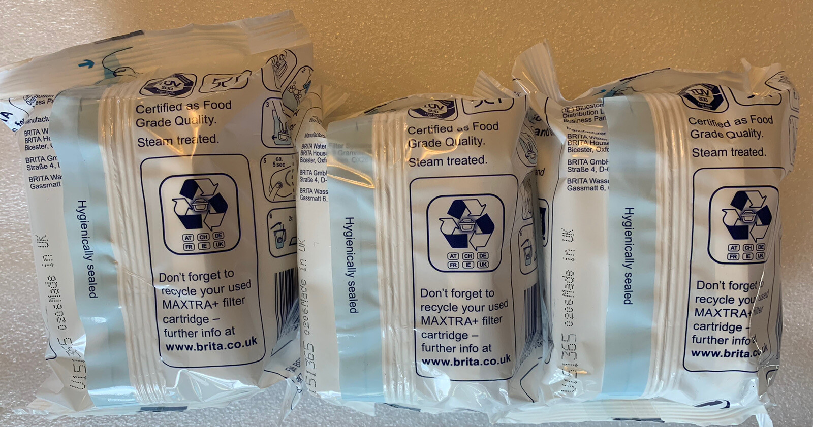 3-Pack Brita Maxtra Water Filters (for UK/Ireland) Genuine New Sealed