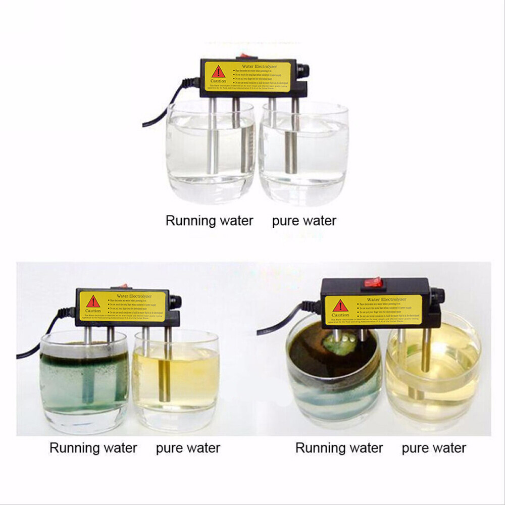 2pcs 110V-220V Water Electrolyzer Test Electrolysis Water Purity Meter PH Tester