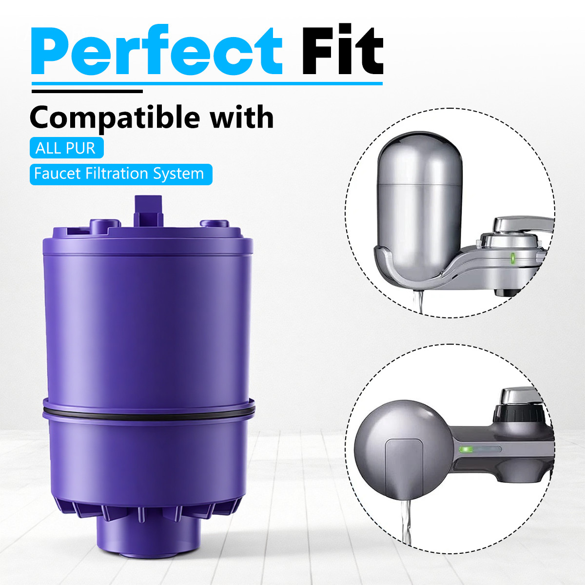 6-Pack RF-9999 Water Filter Faucet Replacement for RF-9999 Faucet