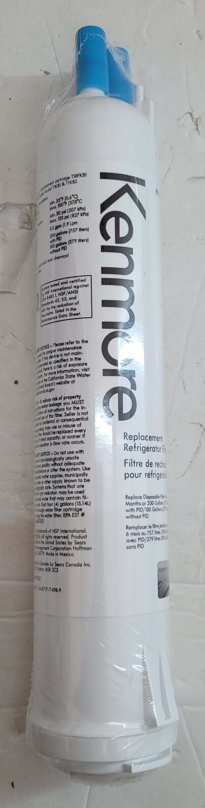 3 Pack KENMORE Genuine 4609083 46-9083 Replacement Refrigerator Water Filters