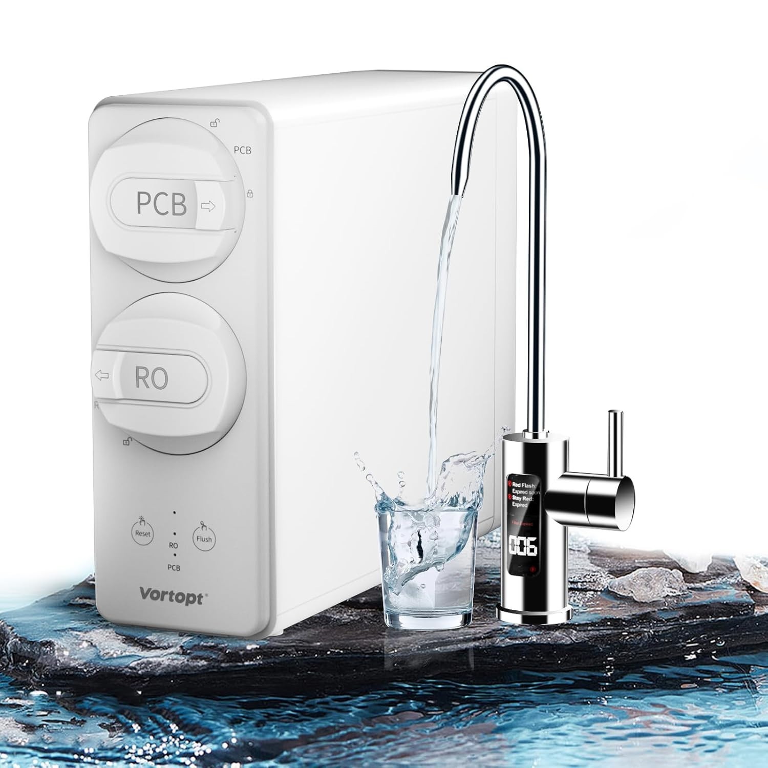 600 GPD Tankless RO Water Filtration System 7-Stage Under Sink Water Purifier!!!