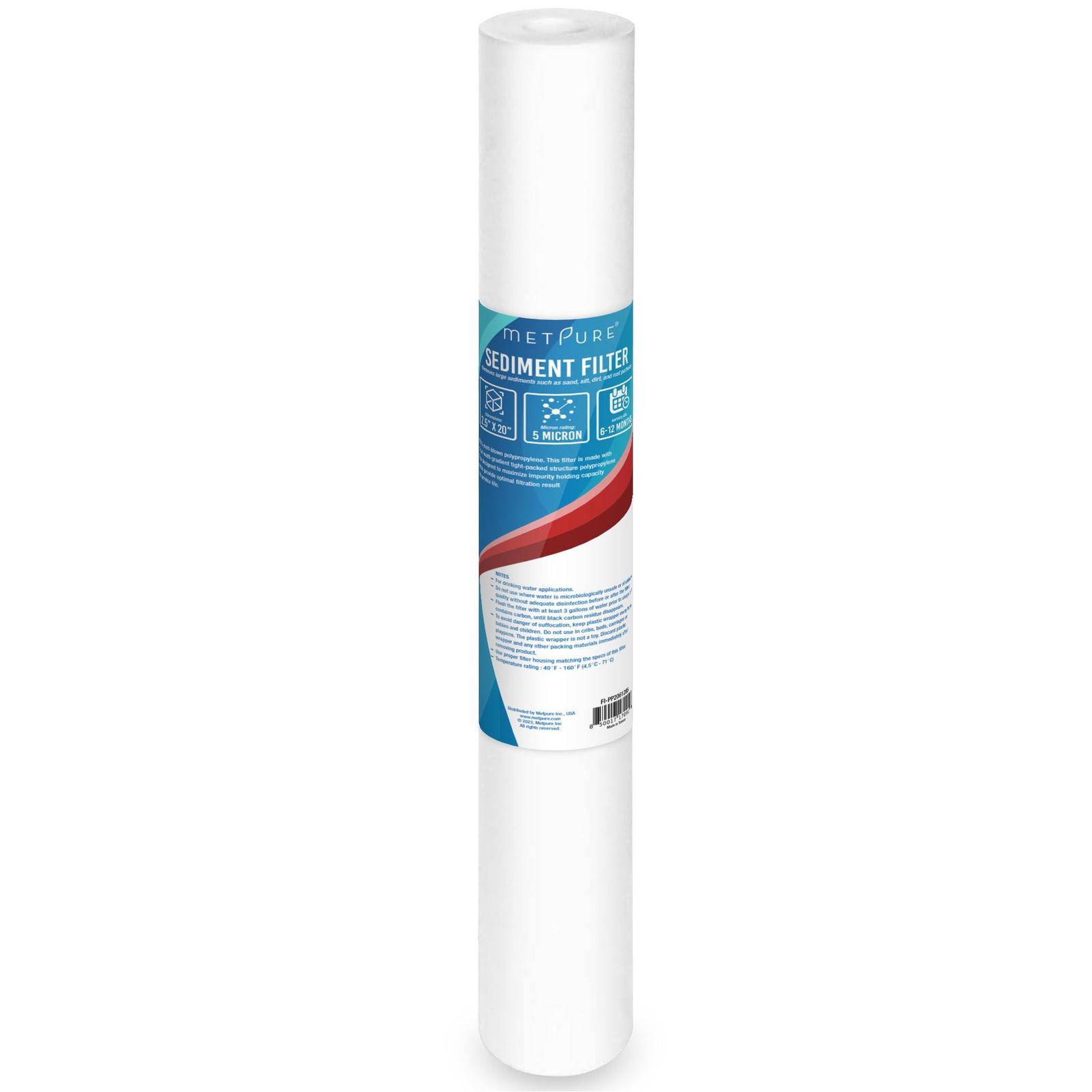 1 to 50 PACK 20″ x 2.5″ Whole House Sediment Water Filter Cartridges 5 Micron PP