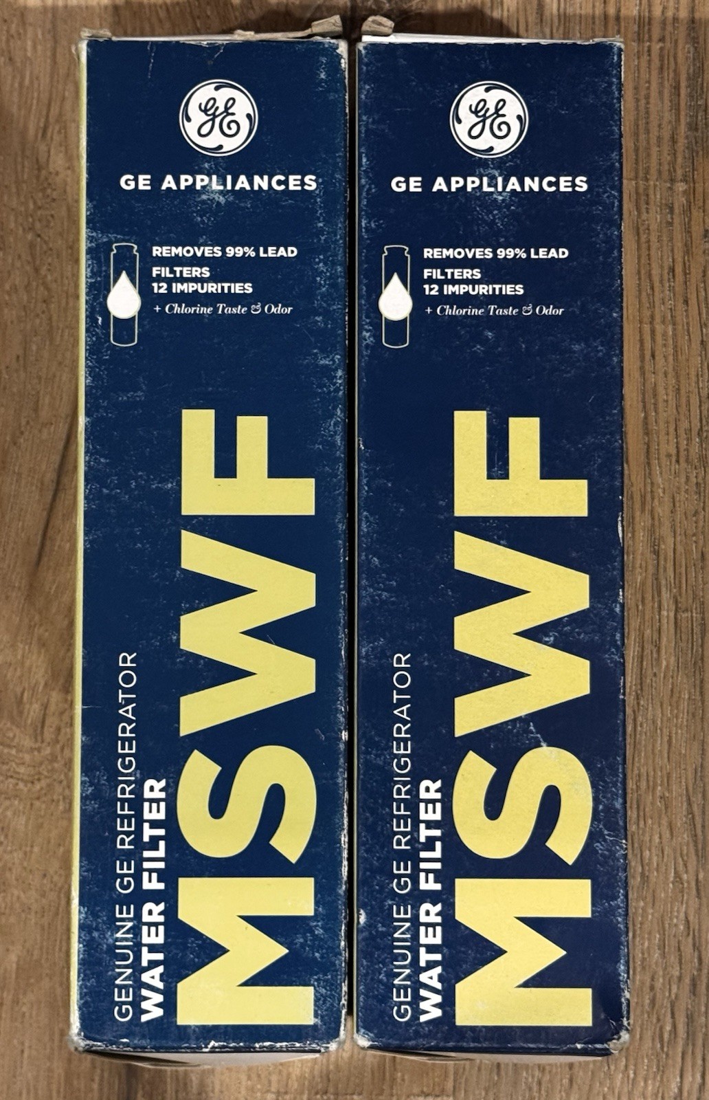 2-GE Appliances MSWF Genuine Refrigerator Water Filter-Lot of 2