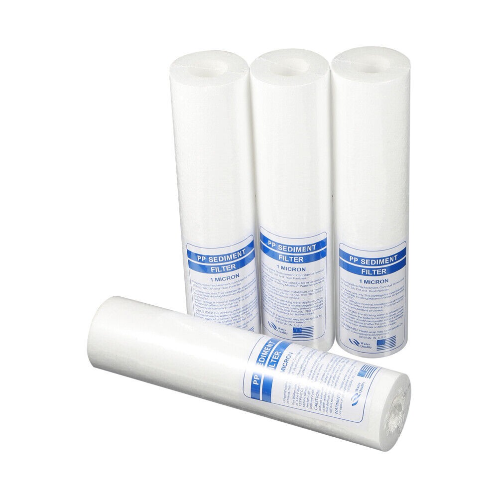 4/8x 1/5 Micron 10″ x 2.5″ PP Sediment Water Filter Whole House Cartridge