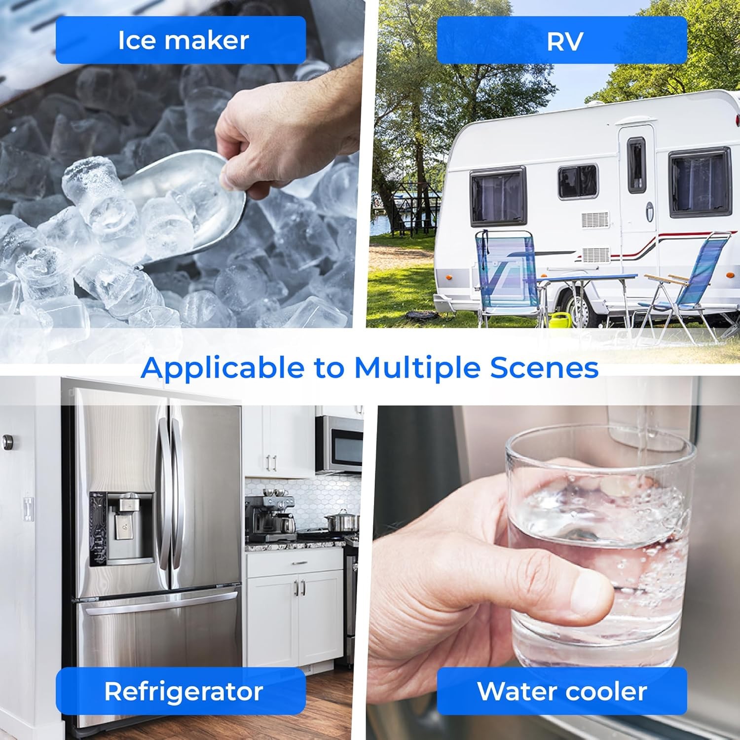 Inline Water Filter for Refrigerator Ice Maker NSF Certified 1 Year Waterdrop