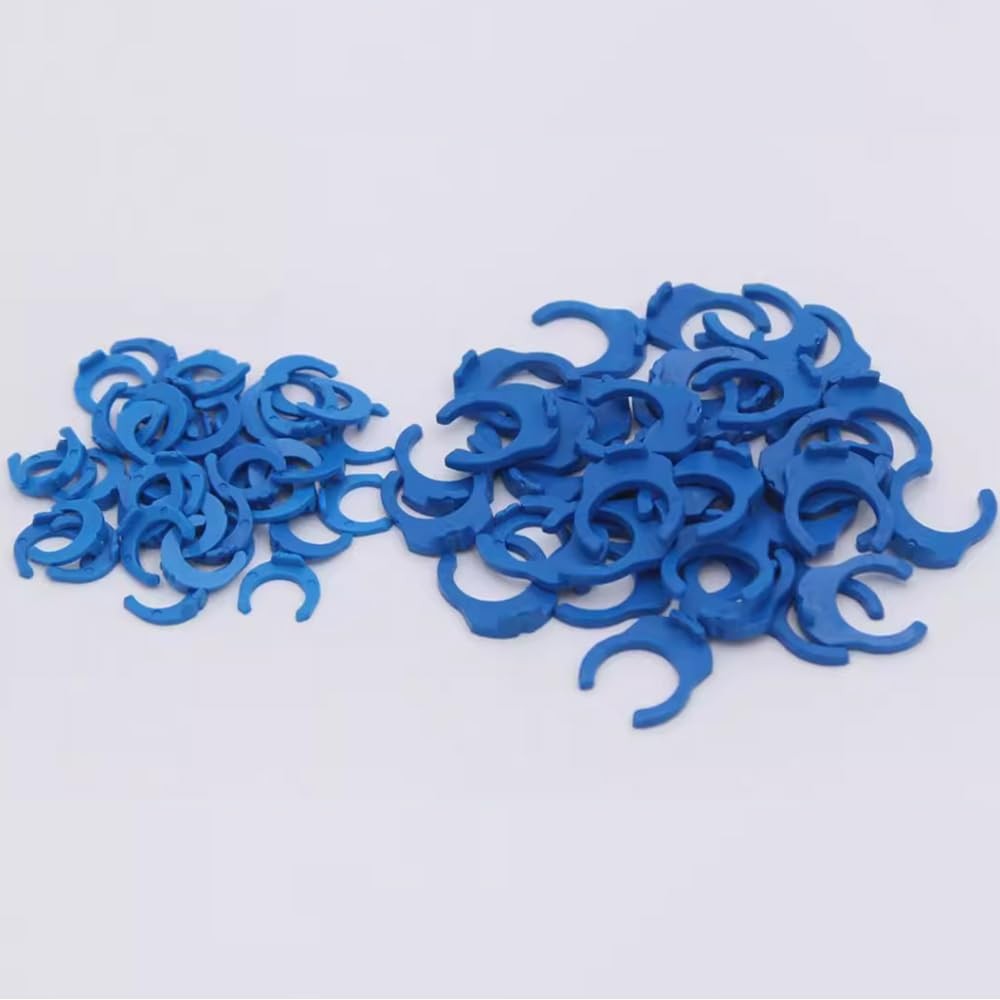 100Pcs 1/4 Inch 3/8 InchLocking Clips Clamps, Quick Connect Fittings Clamps f…
