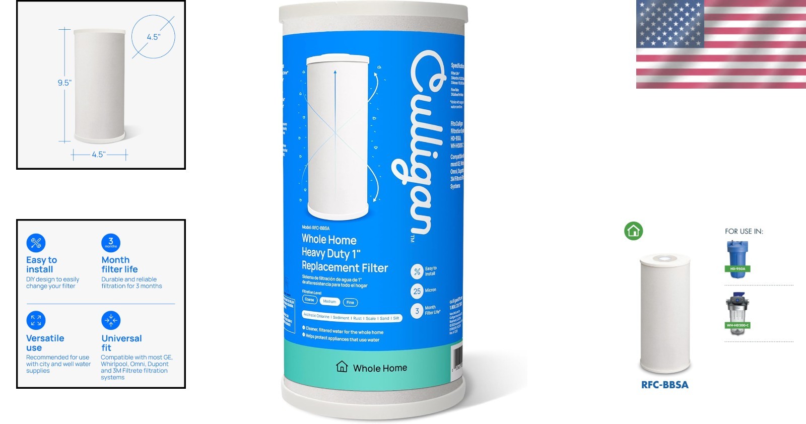 Whole House Water Filtration – RFC-BBSA 25 Micron Pack of 1