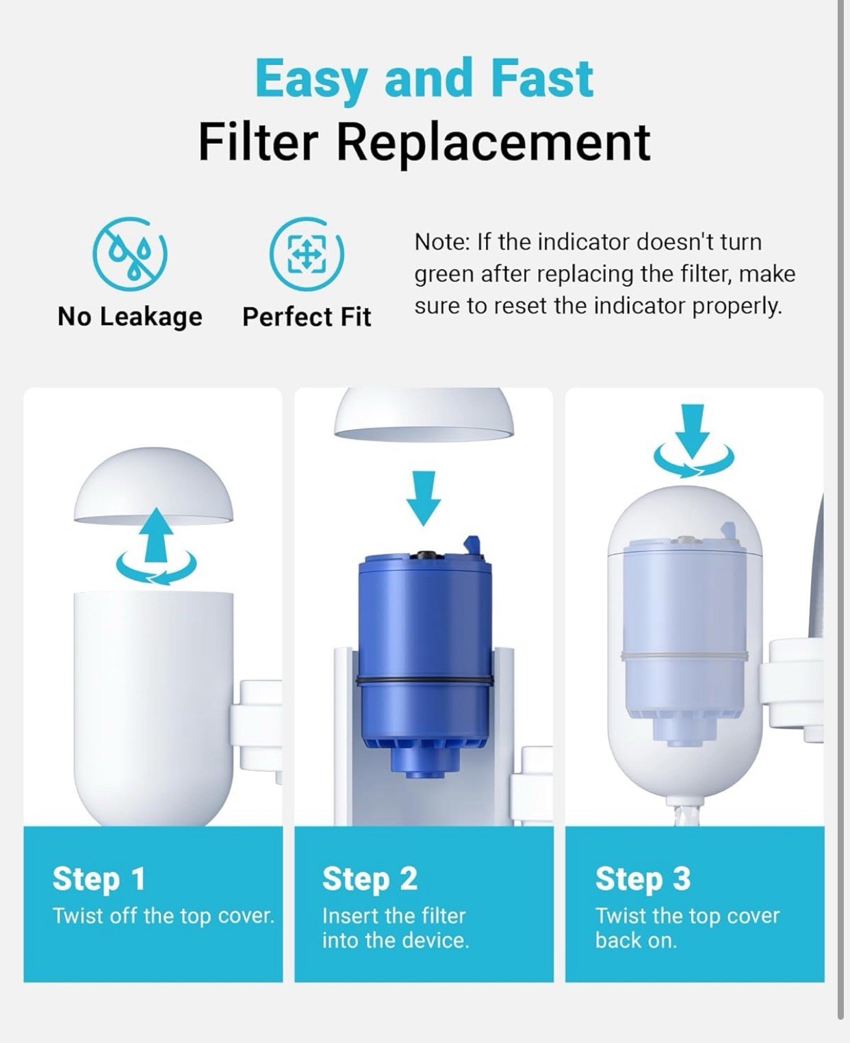 3 Pk.AQUA CREST Faucet Filter Replacement for All PUR®Plus, NSF 42 Certified-New