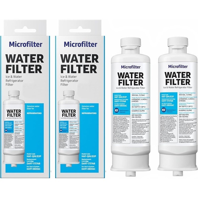 Refrigerator Water Filter DA97 HAF-QIN Removes Chlorine Odor 300 Gallons New