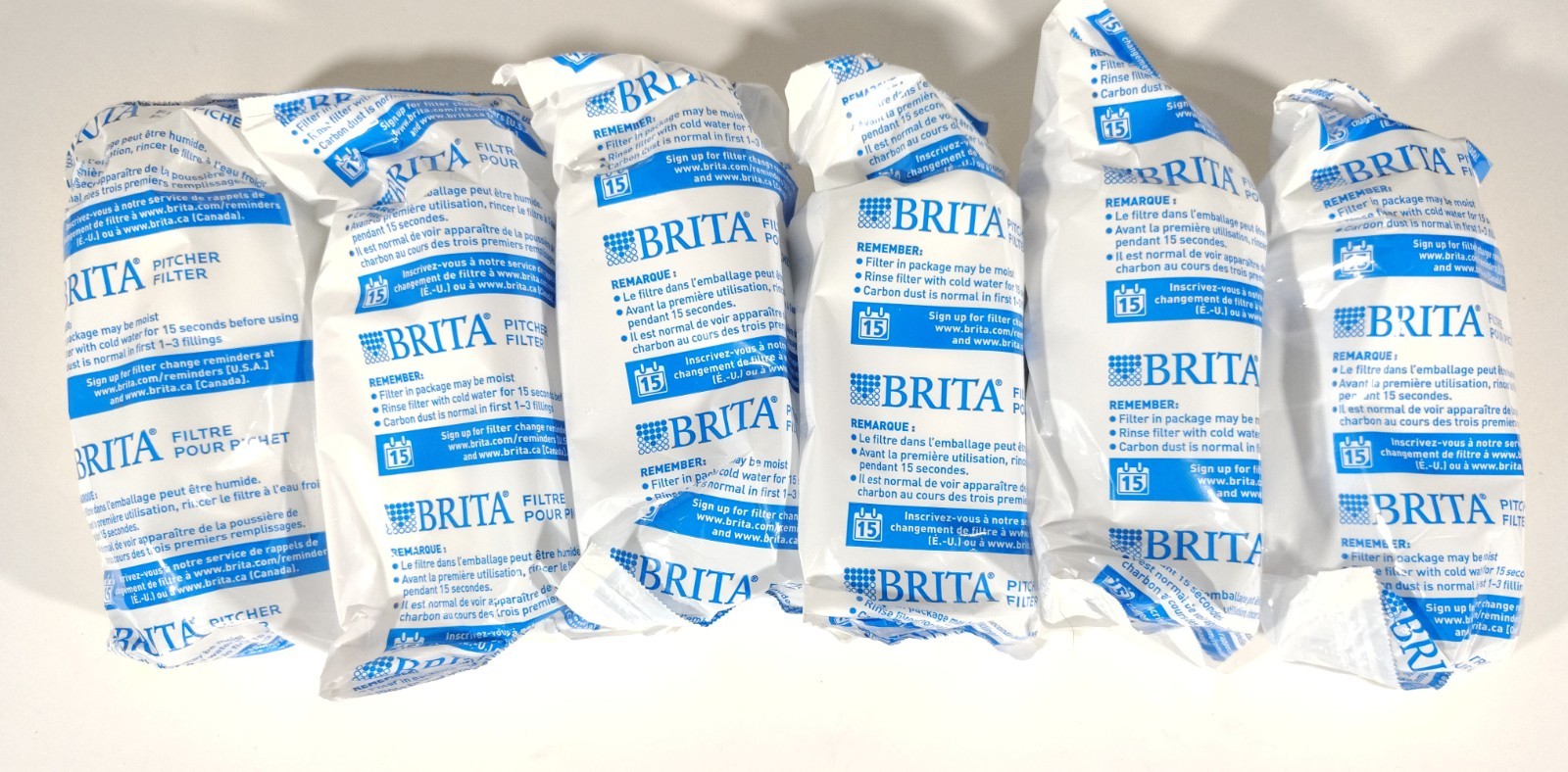 6 Pack New Brita Standard Replacement Water Filters 0B03 Open Box
