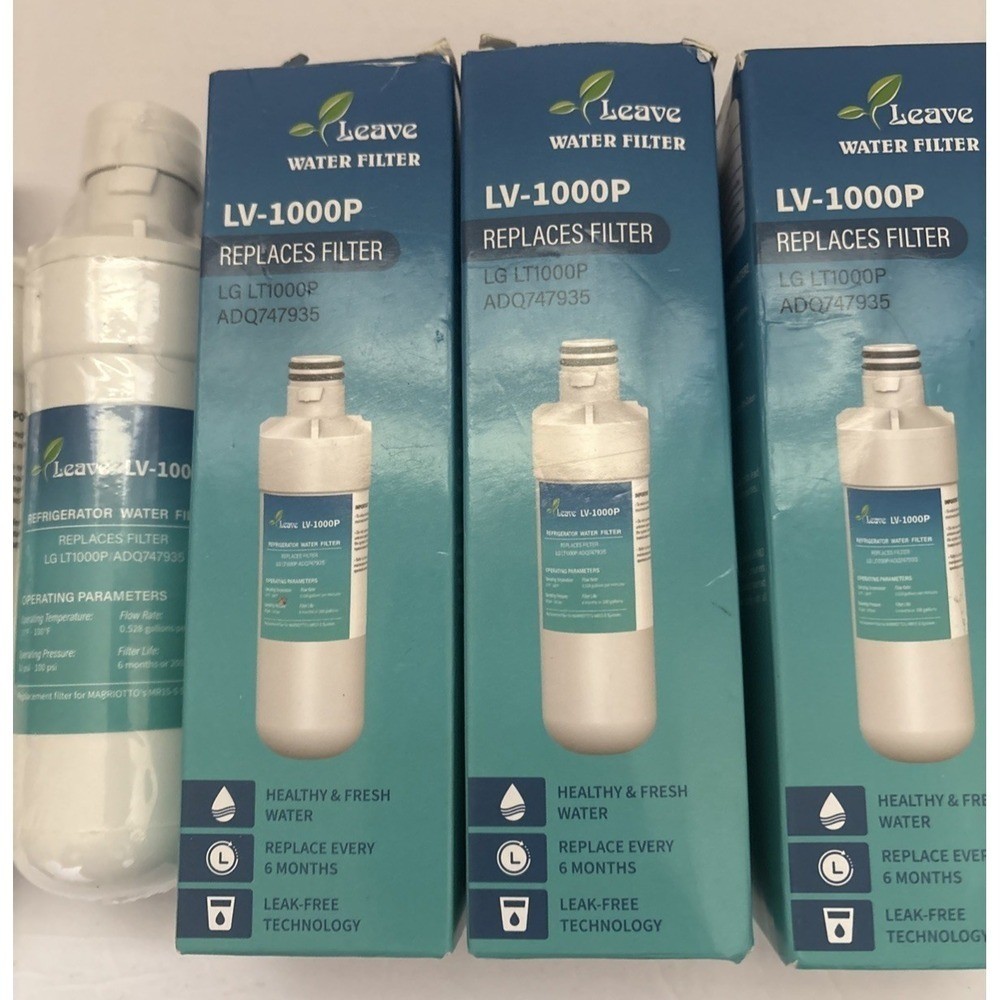 LOT of 5 Leave Water Filter Replacments LV-1000P LG LT1000P ADQ747935 Premium