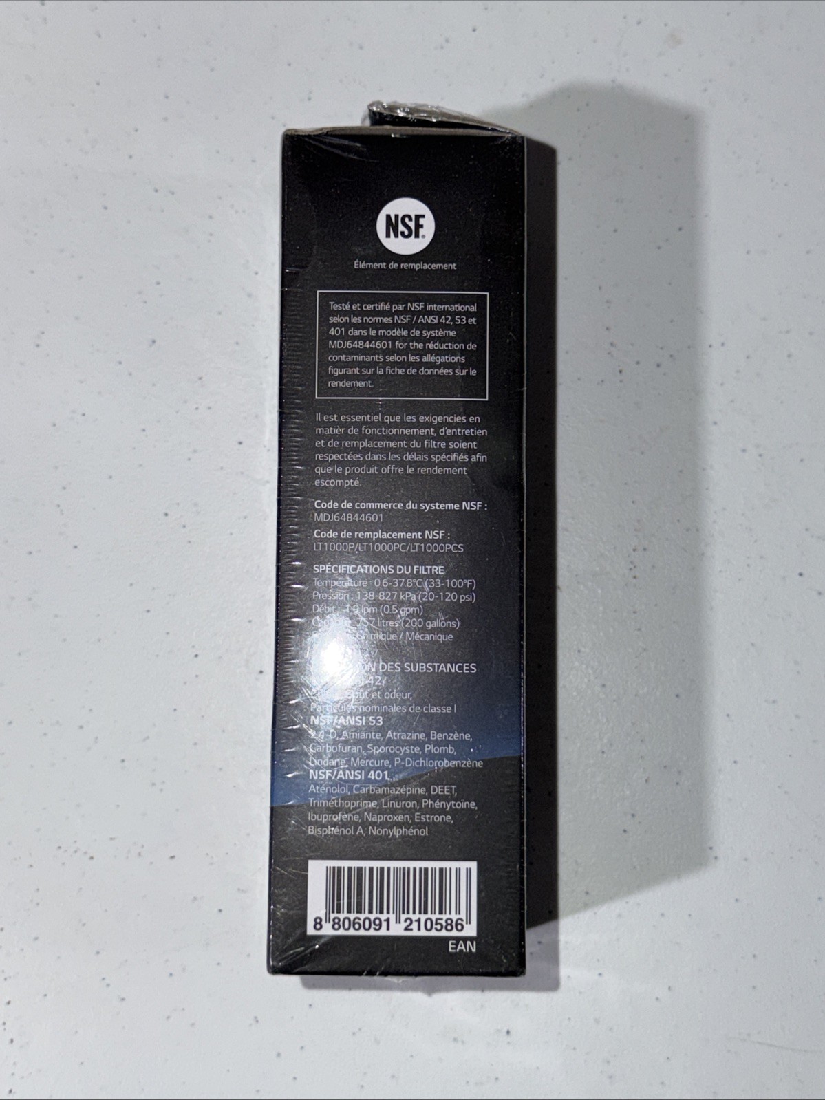 Genuine LG Water Filter Replacement Cartridge LT1000P/PC/PCS – New and Sealed!