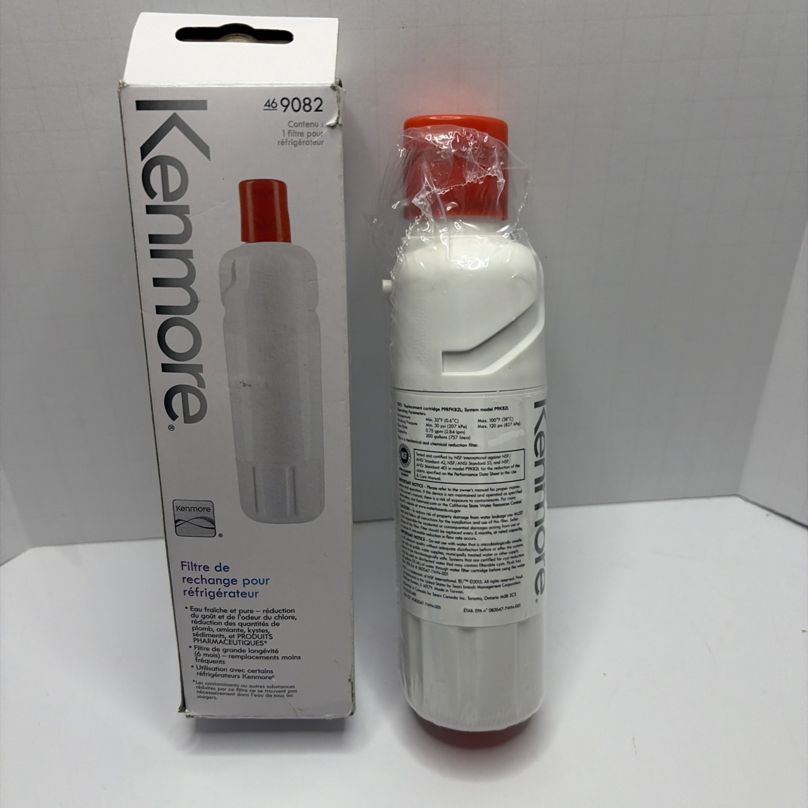 2- Pack Kenmore 46-9082 Replacement Refrigerator Filter