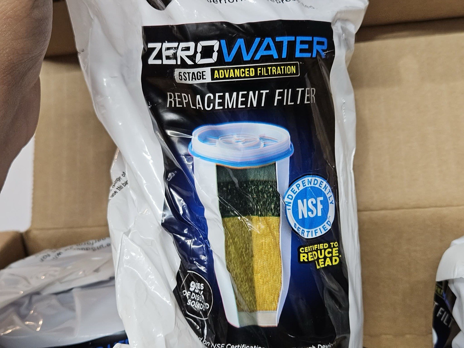 ZeroWater ZR600 5-Stage Replacement Water Filters 5 Pack New Sealed NSF