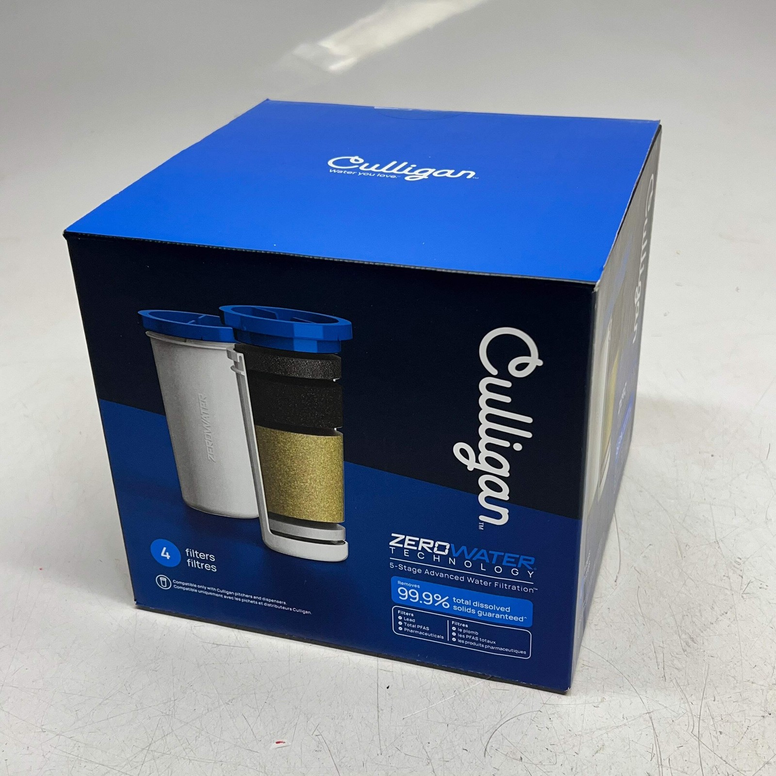 CULLIGAN (4 PACK) 5-stage Filter Replacements For Zero Water Pitcher ZEROF04