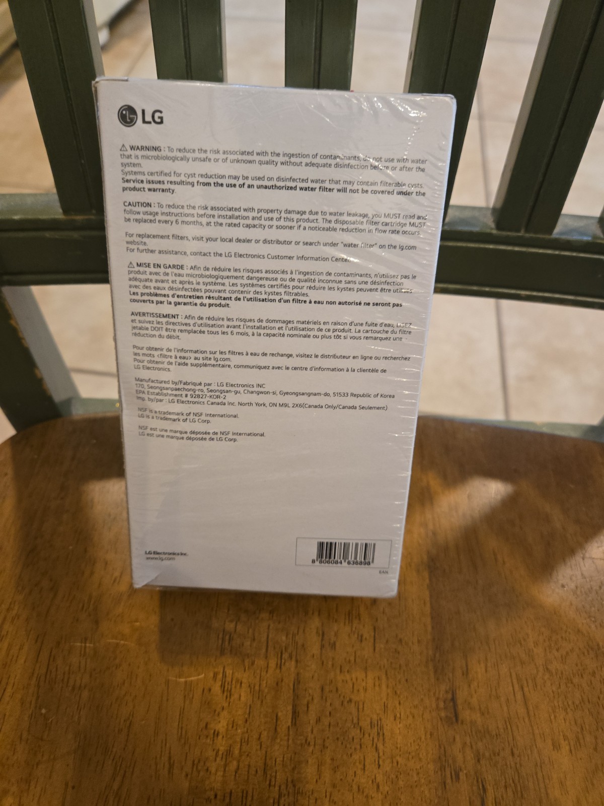 LG LT1000P2 Refrigerator Water Filter 2 Pack Genuine Replacement NEW Sealed 1