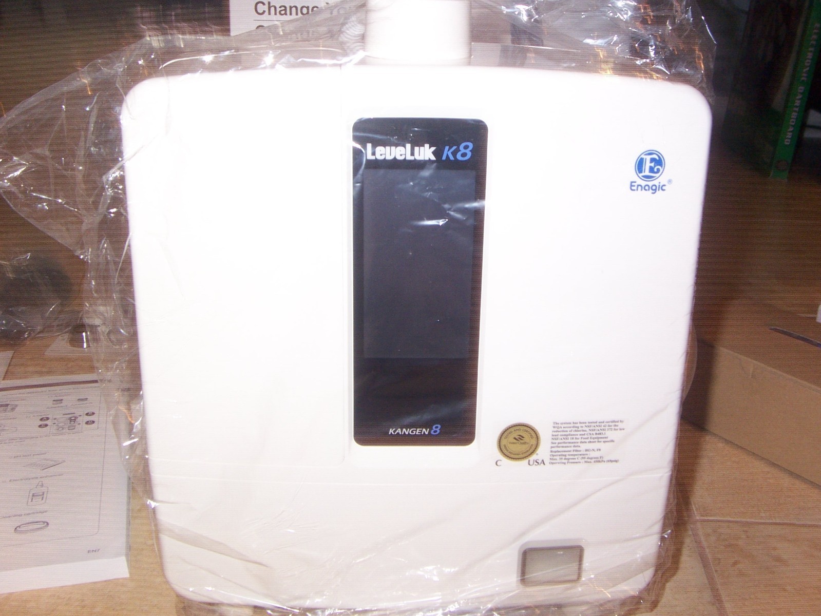NEW Enagic LeveLuk K8 Kangen Alkaline Water Filtration Ionizer Machine A26-00
