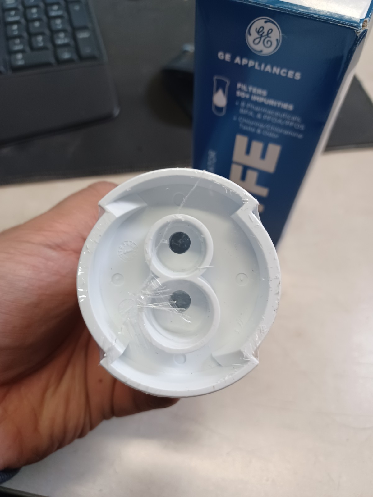 Genuine GE XWFE Refrigerator Water Filter – White OEM No Chip