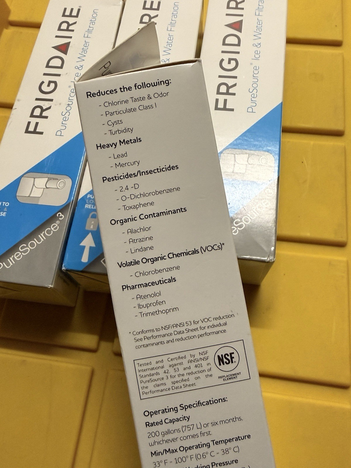 NEW 4 LOT Genuine OEM Frigidaire WF3CB PureSource 3 Refrigerator Water Filter
