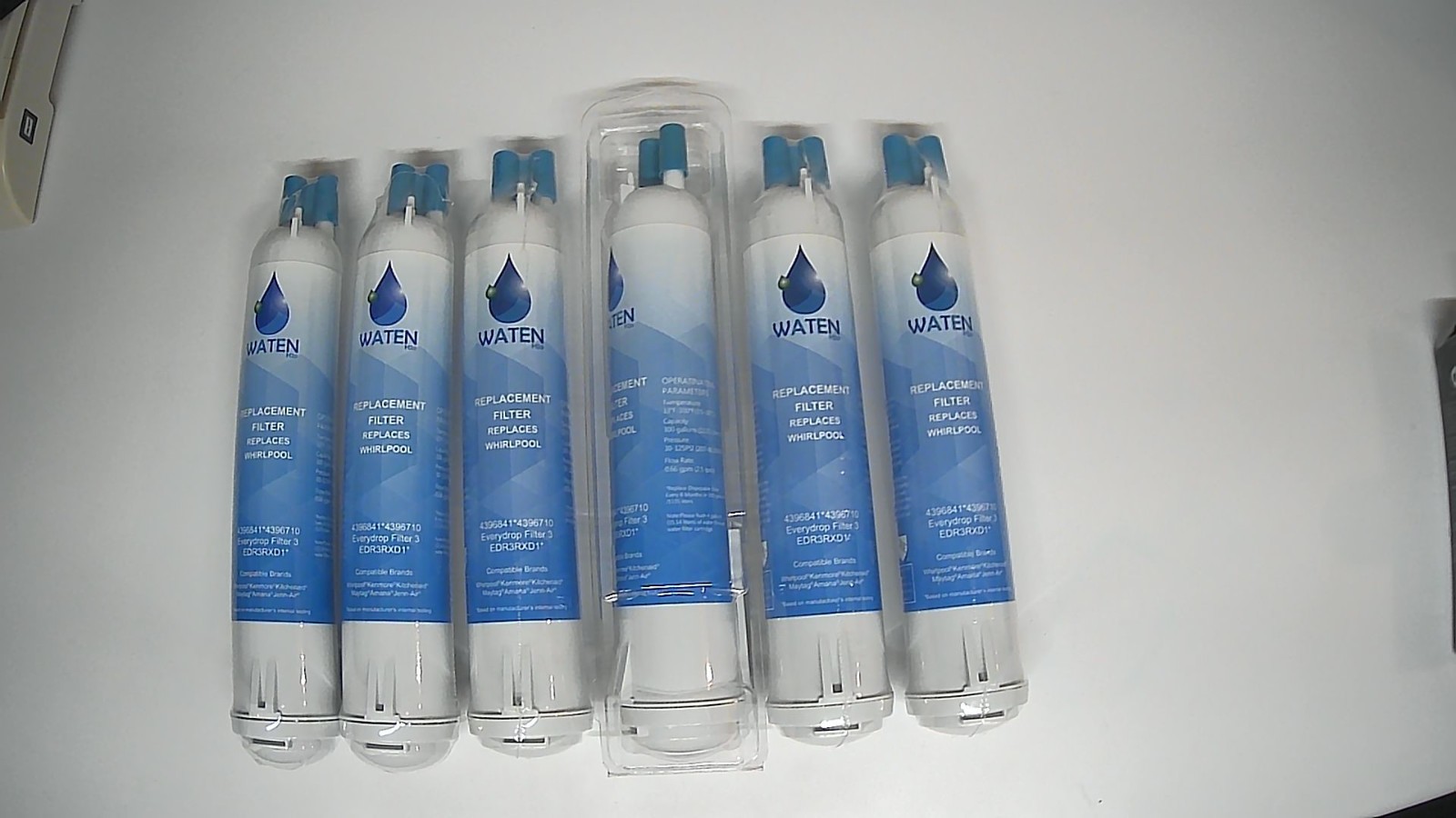 6X WATEN Filter Compatible 4396841 / 4396710 / EDR3RXD1 1X