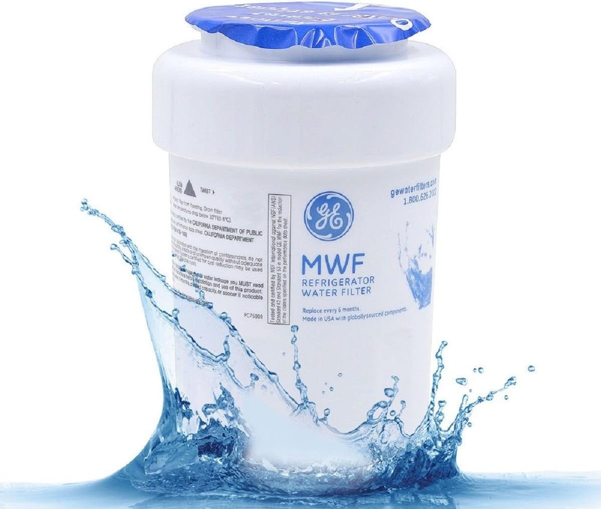 MWF Refrirator Water Filter Replacement for MWF, MWFA, MWFP, GWF, GWFA, Kenmore