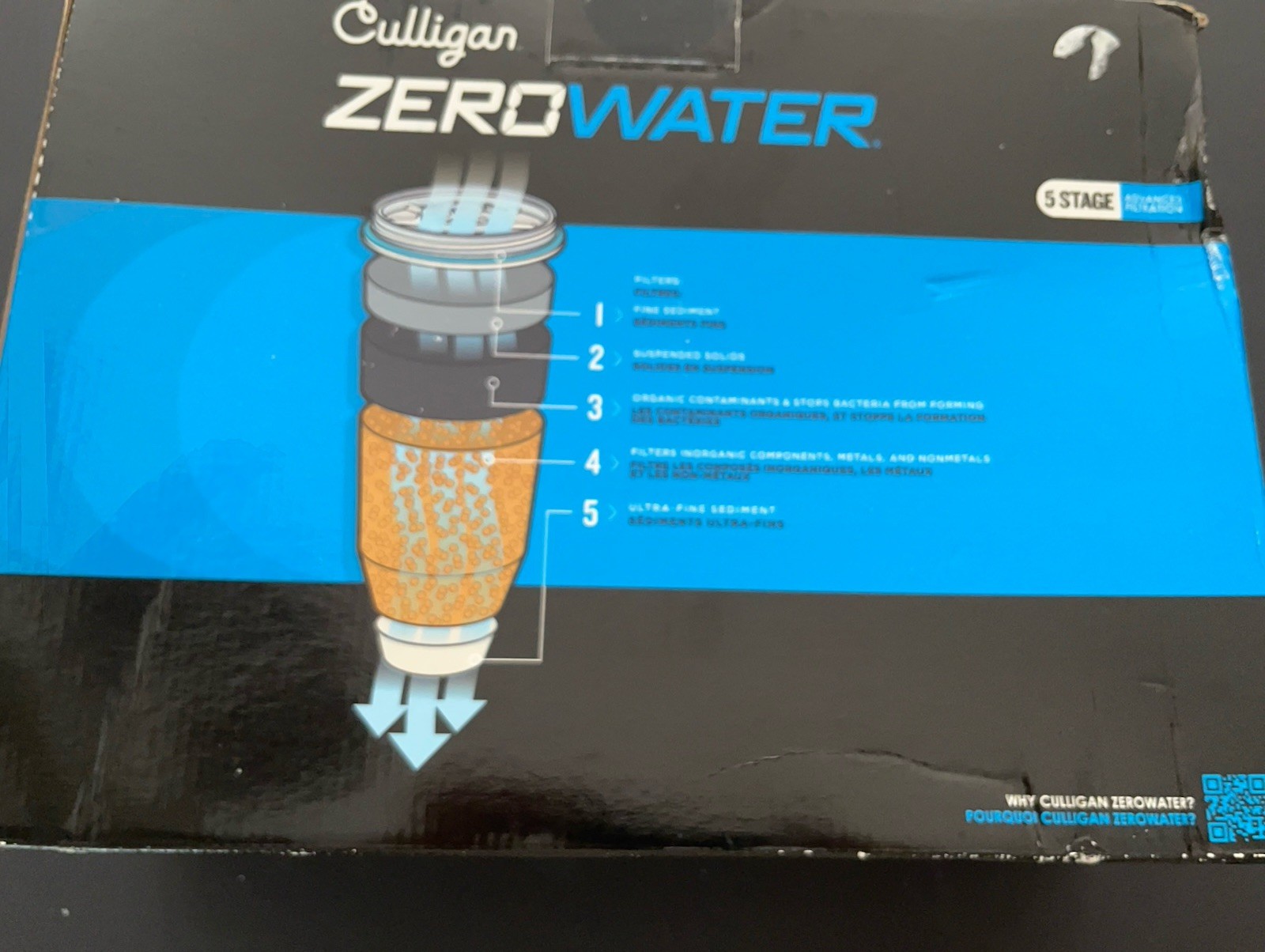 Culligan ZeroWater 23-Cup Dispenser Ready-Pour 5-Stage Water Filter