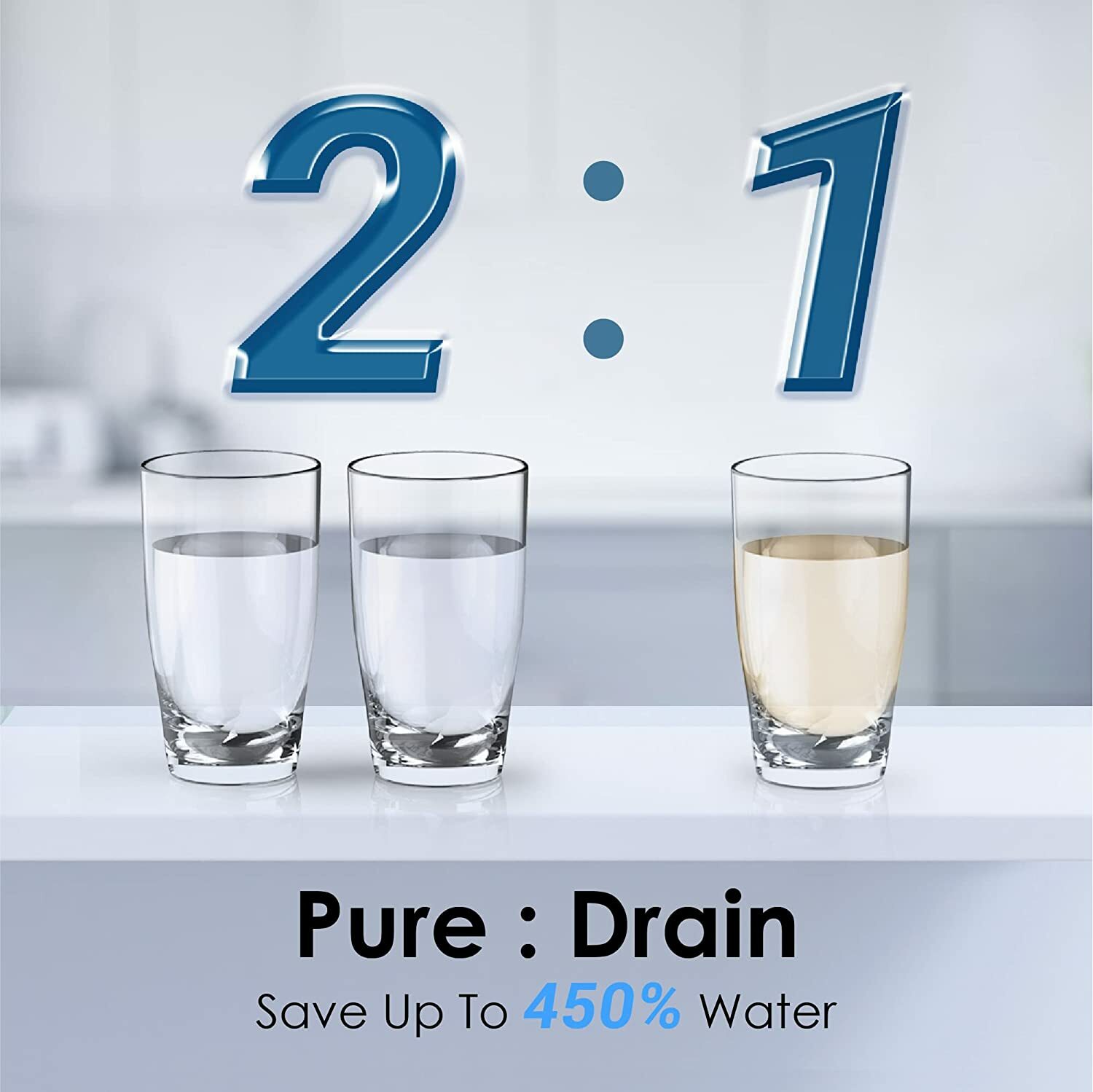 Waterdrop D6 Reverse Osmosis Water Filter System, 600 GPD Reverse Osmosis System
