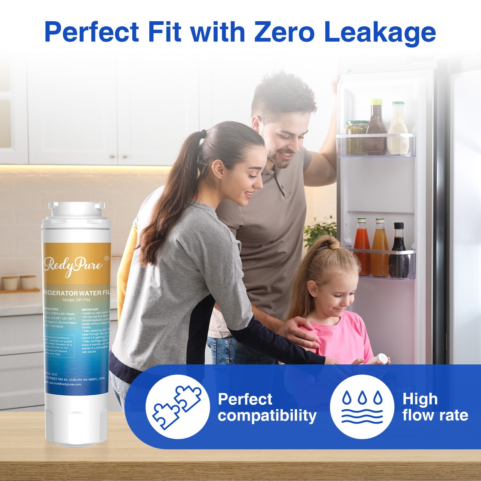 EveryDrop Filter 4 Water Filter Replacement for Whirlpool Refrigerator EDR4RXD1