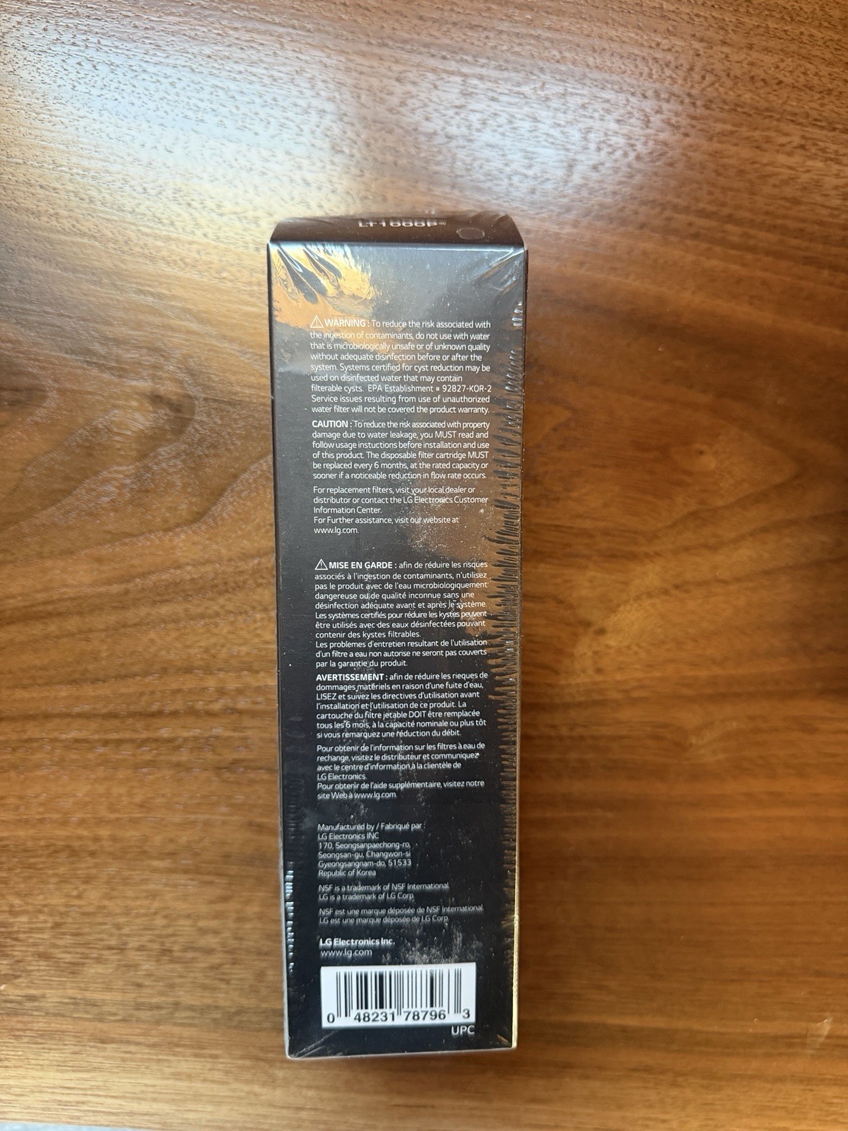 Single Pack LG-LT1000P Refrigerator Fridge Ice Water Filter Replacement