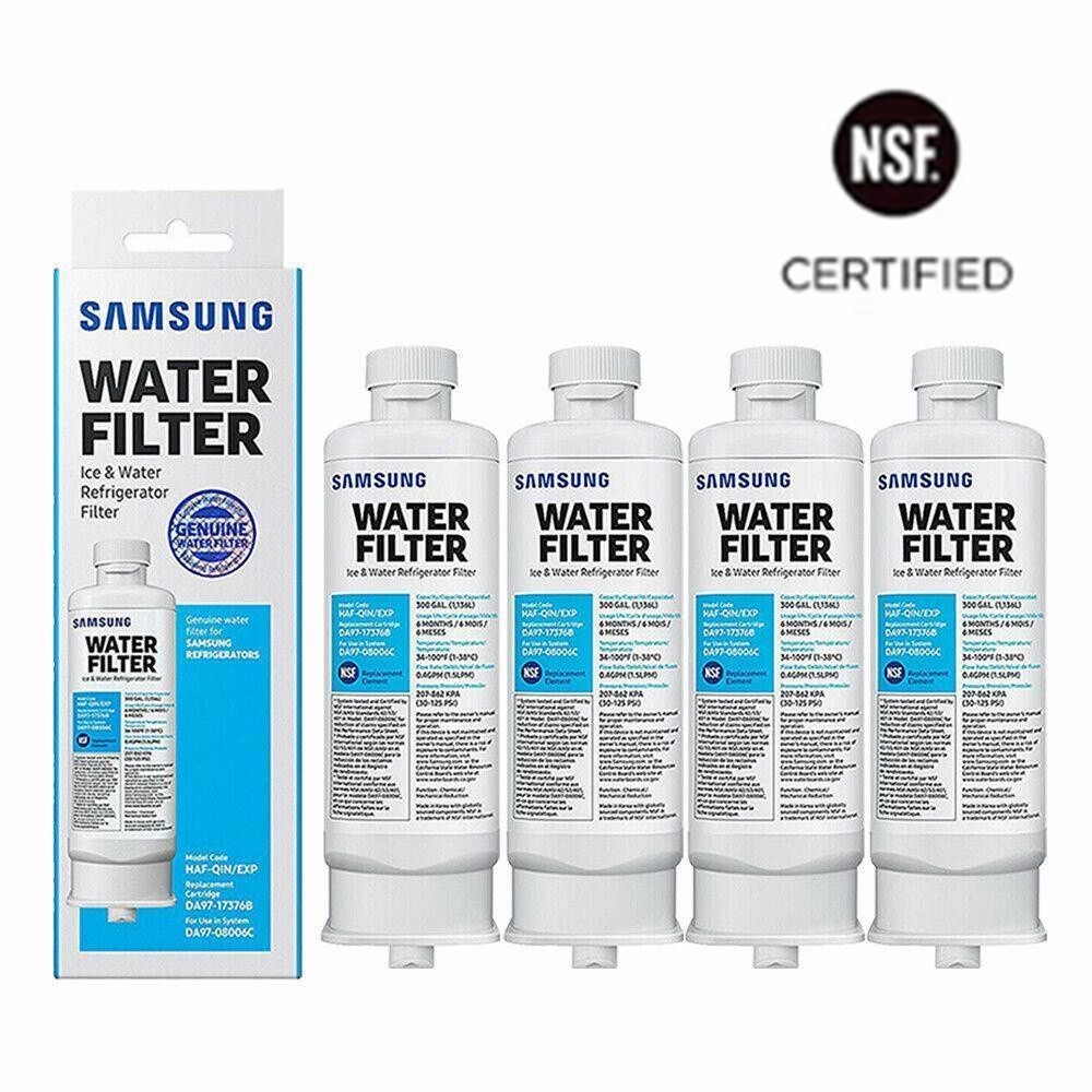 4PACK Genuine Samsung DA97-17376B HAF-QIN/EXP REFRIGERATOR Water Filter US Stock