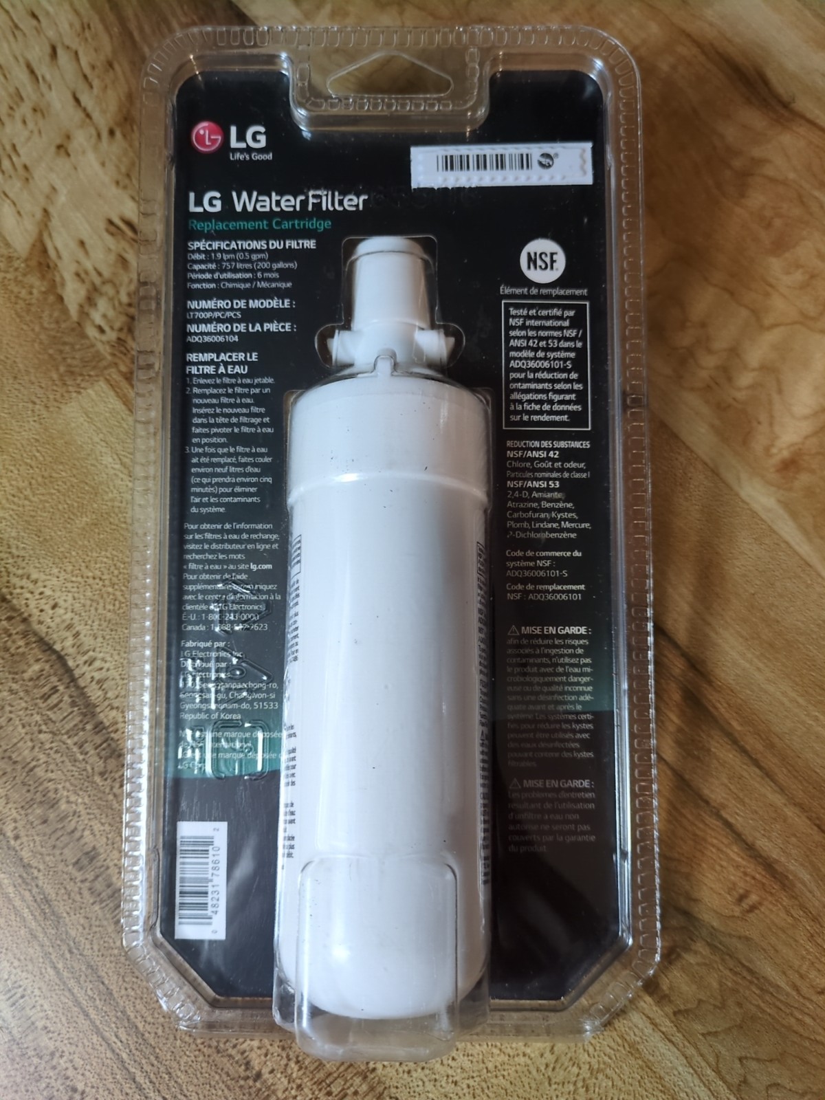 LG LT700P/PC/PCS Refrigerator Replacement Water Filter
