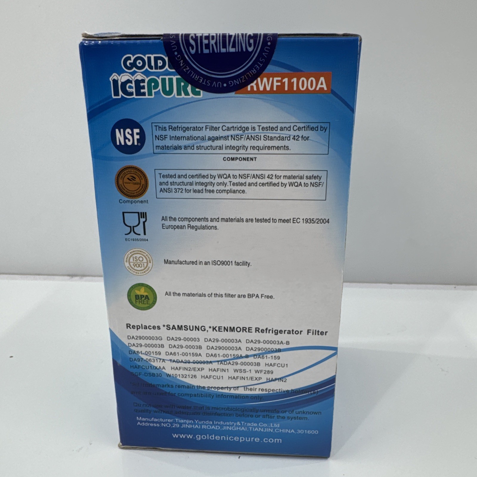IcePure Replacement Refrigerator Water Filter | RWF1100A | For Various Samsung