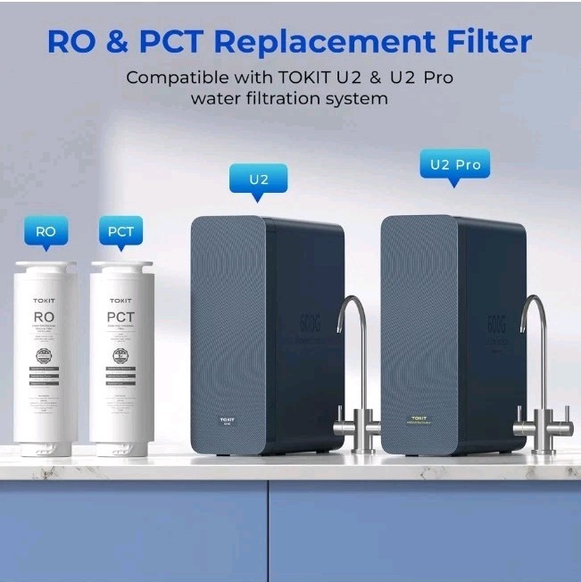 TOKIT PCT Replacement Filter for U2&U2 Pro, NSF/ANSI 58 Certified, Reduce…