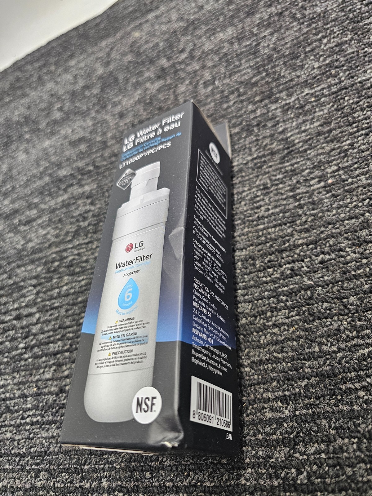 (QTY 2) LG LT1000P PC PCS Replacement Refrigerator Water Filters ADQ747935