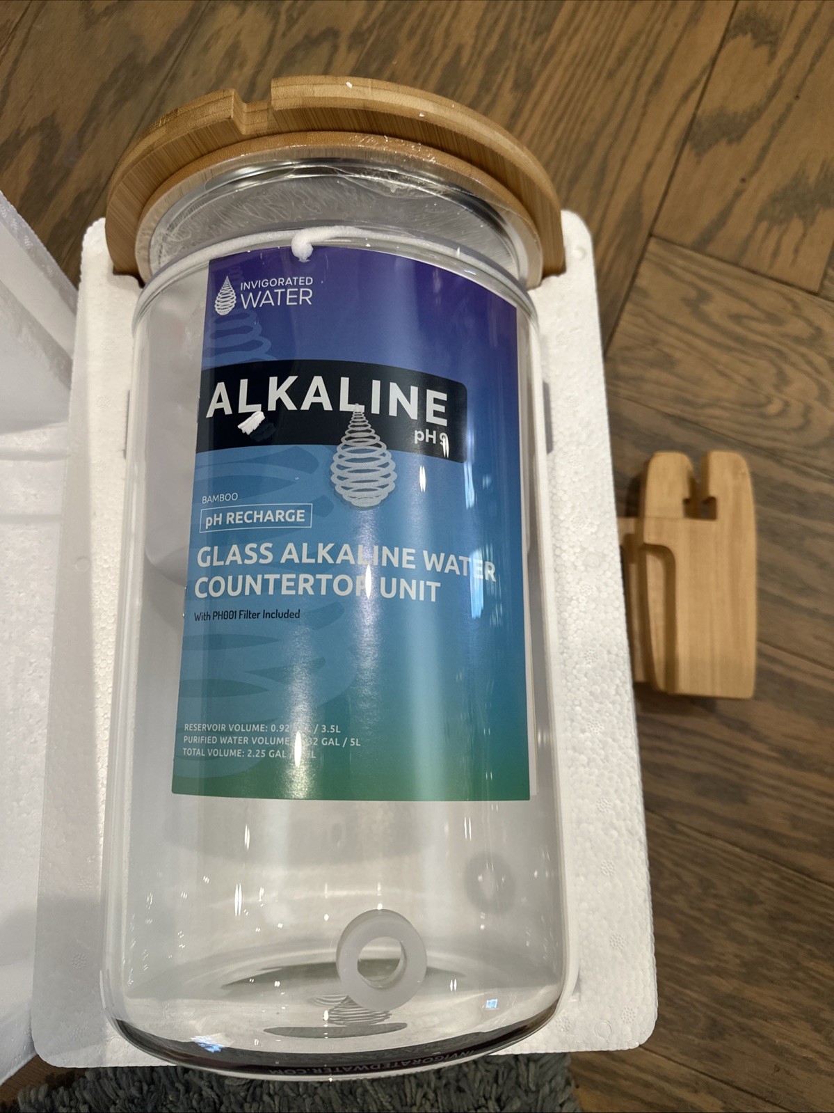 Invigorated Water Alkaline Glass Dispenser pH Recharge Filter 8.5L 2.25Gal